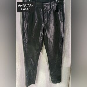 AMERICAN EAGLE Faux leather skinny pants womens plus XL NEW with tag